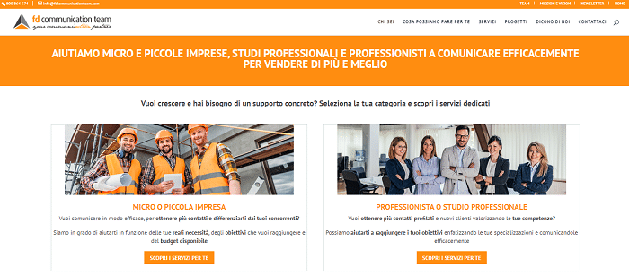 sito web che genera lead