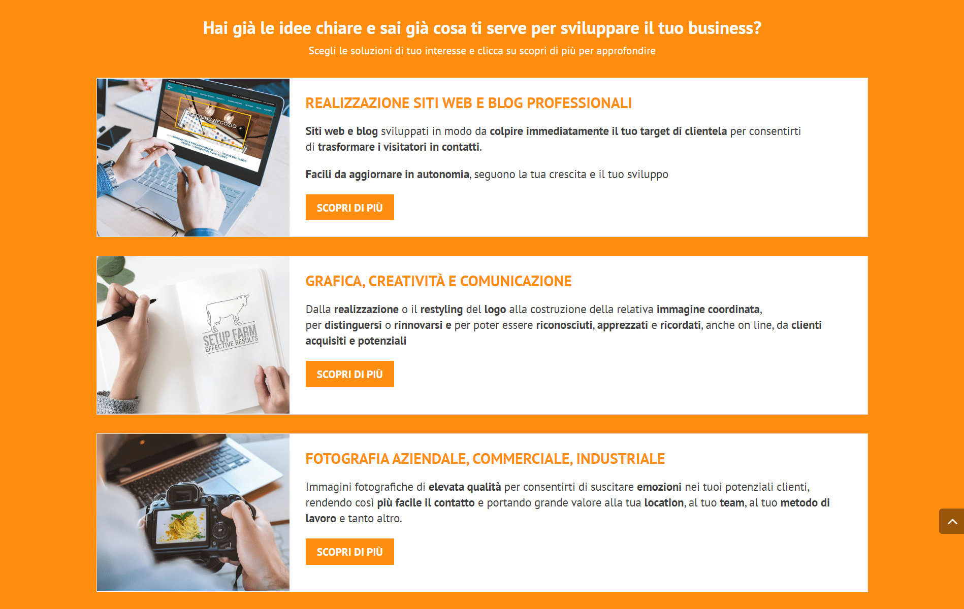 sito web che genera lead
